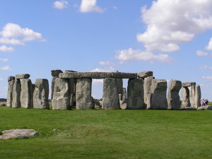 Photograph of the ancient monument Stonehenge, England
