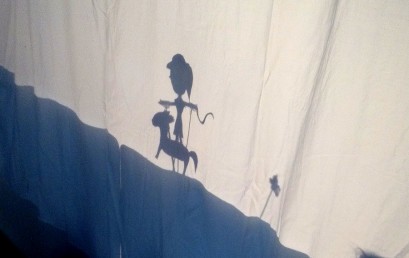 Grade 3 Performs Shadow Puppet Play