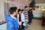 Qingdao Amerasia International School MYP students in Service as Action at a Qingdao retirement community.