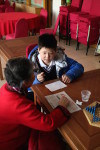 Qingdao Amerasia International School MYP students in Service as Action at a Qingdao retirement community.