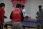 QAIS students play Table Tennis during lunch time