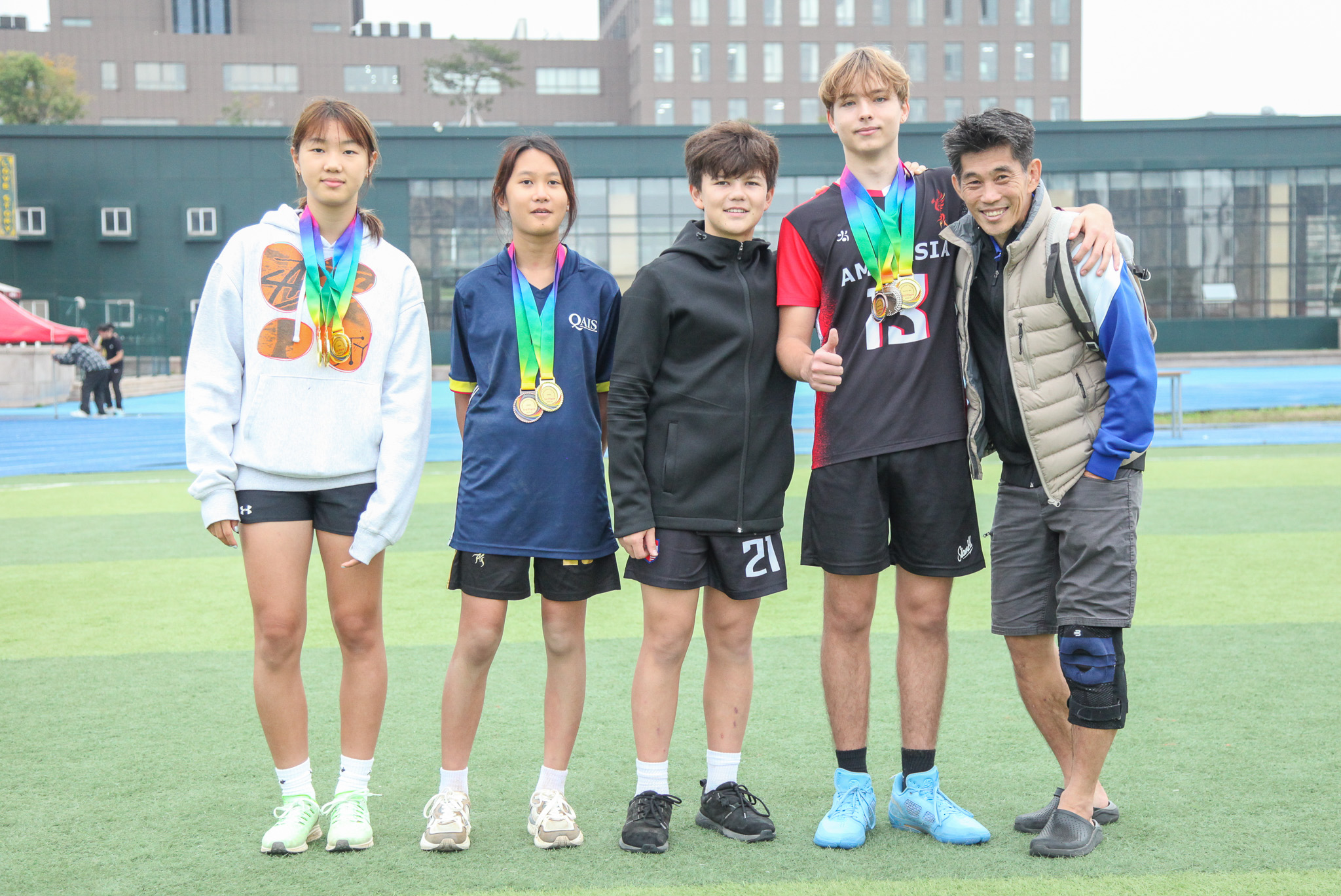 Qingdao IB School athletics students