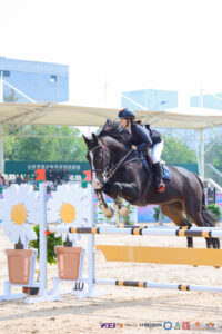 QAIS Sports Horse-riding in Qingdao Student Agency DP 2 student Karen representing Qingdao at the Shandong Provincial Equestrian Championships