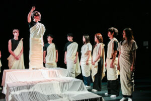 Theatre Arts, historical revolutions, student performance, international education in Qingdao, inquiry-based learning, IB World School, creative learning, global citizenship, experiential learning.